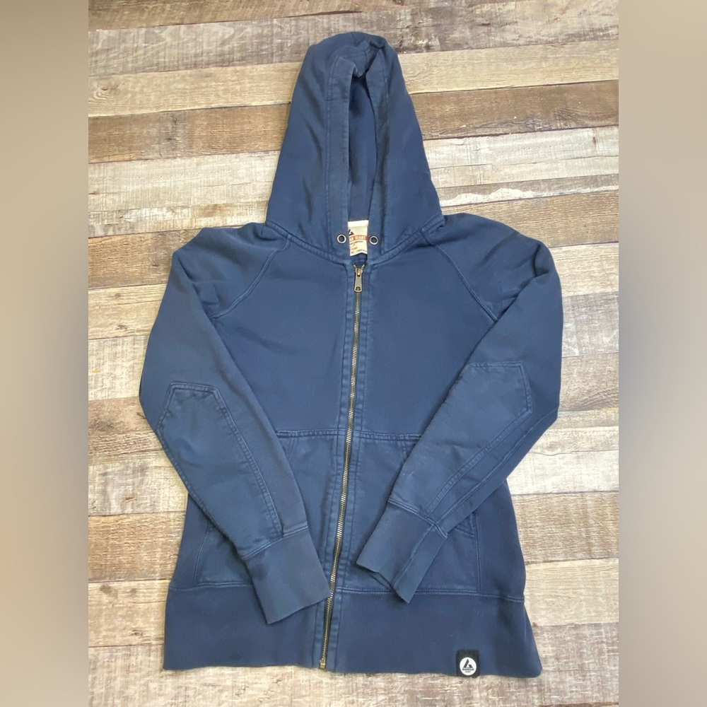 American Giant Womens Navy Blue Hoodie Jacket